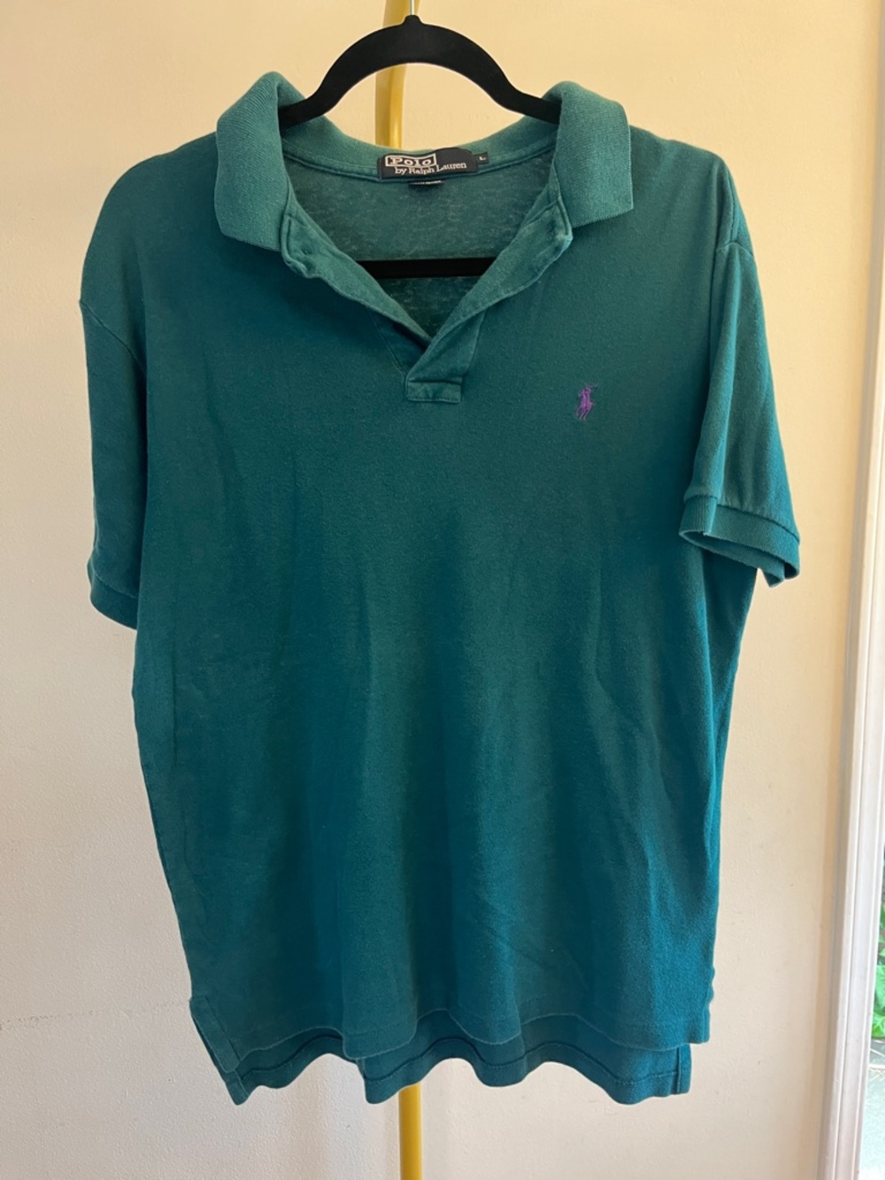 Polo by Ralph Lauren Teal Green Short-Sleeve Polo with Purple Pony
